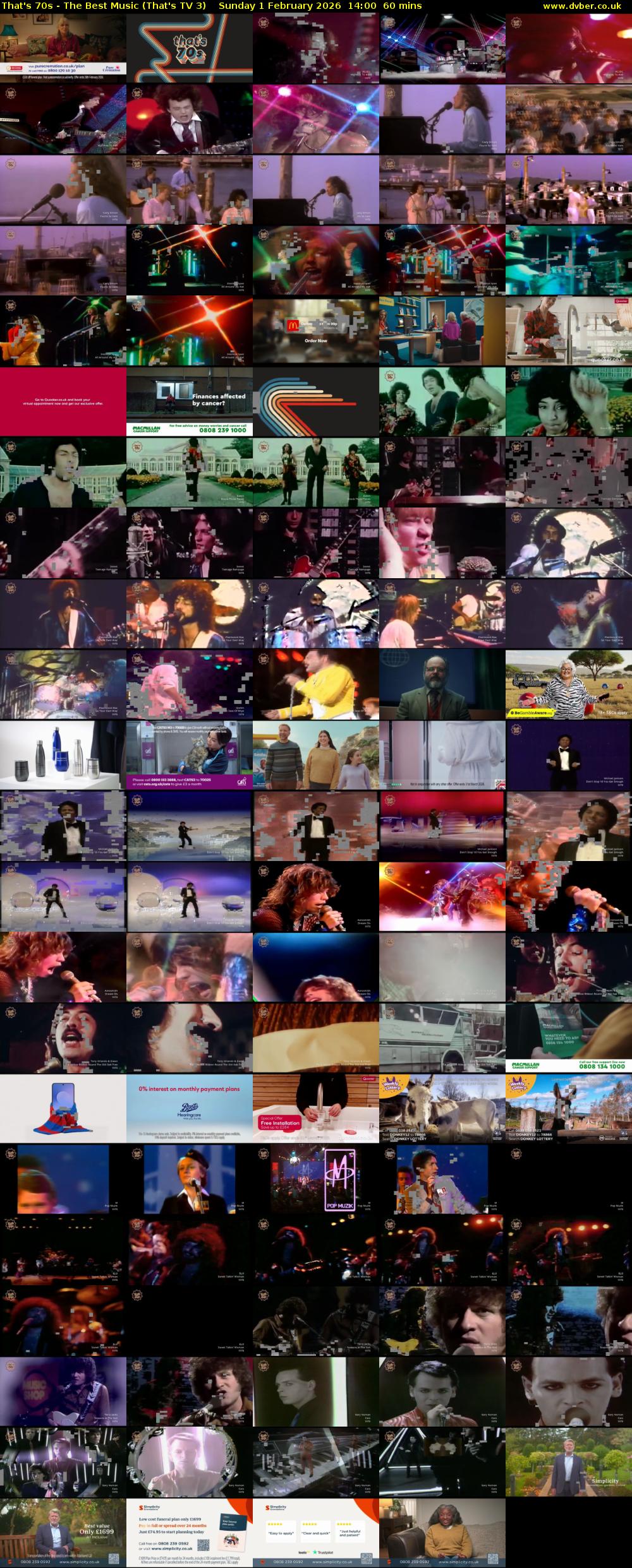 That's 70s - The Best Music (That's TV 3) Sunday 1 February 2026 14:00 - 15:00