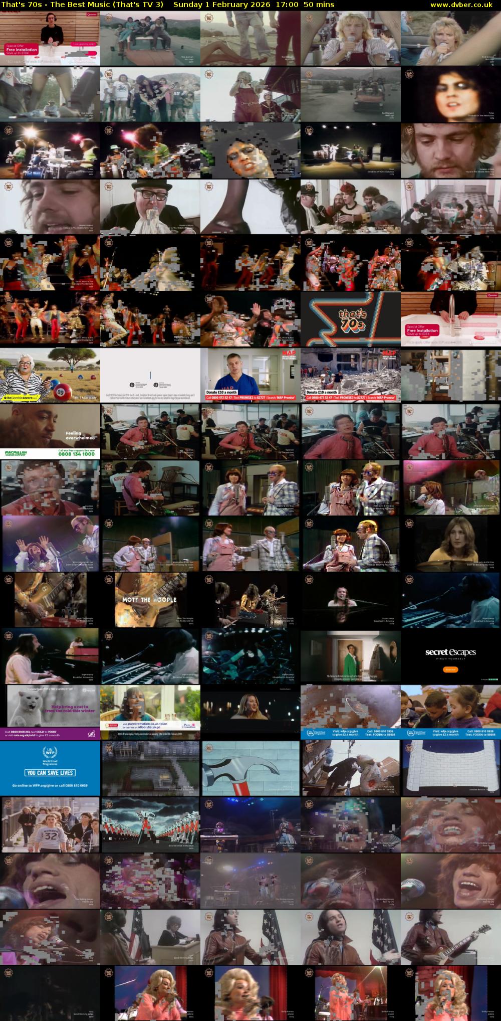 That's 70s - The Best Music (That's TV 3) Sunday 1 February 2026 17:00 - 17:50