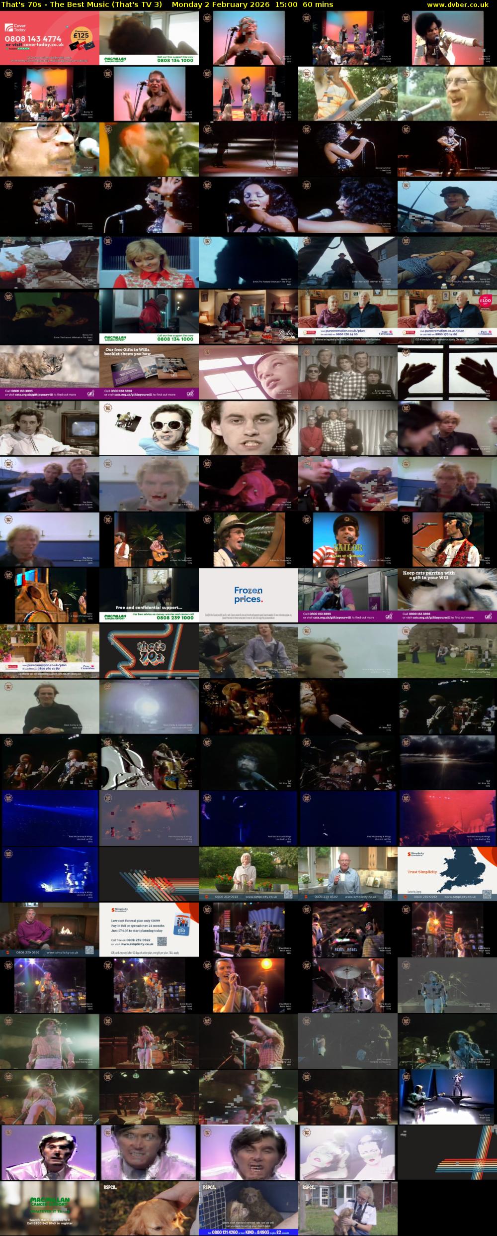 That's 70s - The Best Music (That's TV 3) Monday 2 February 2026 15:00 - 16:00