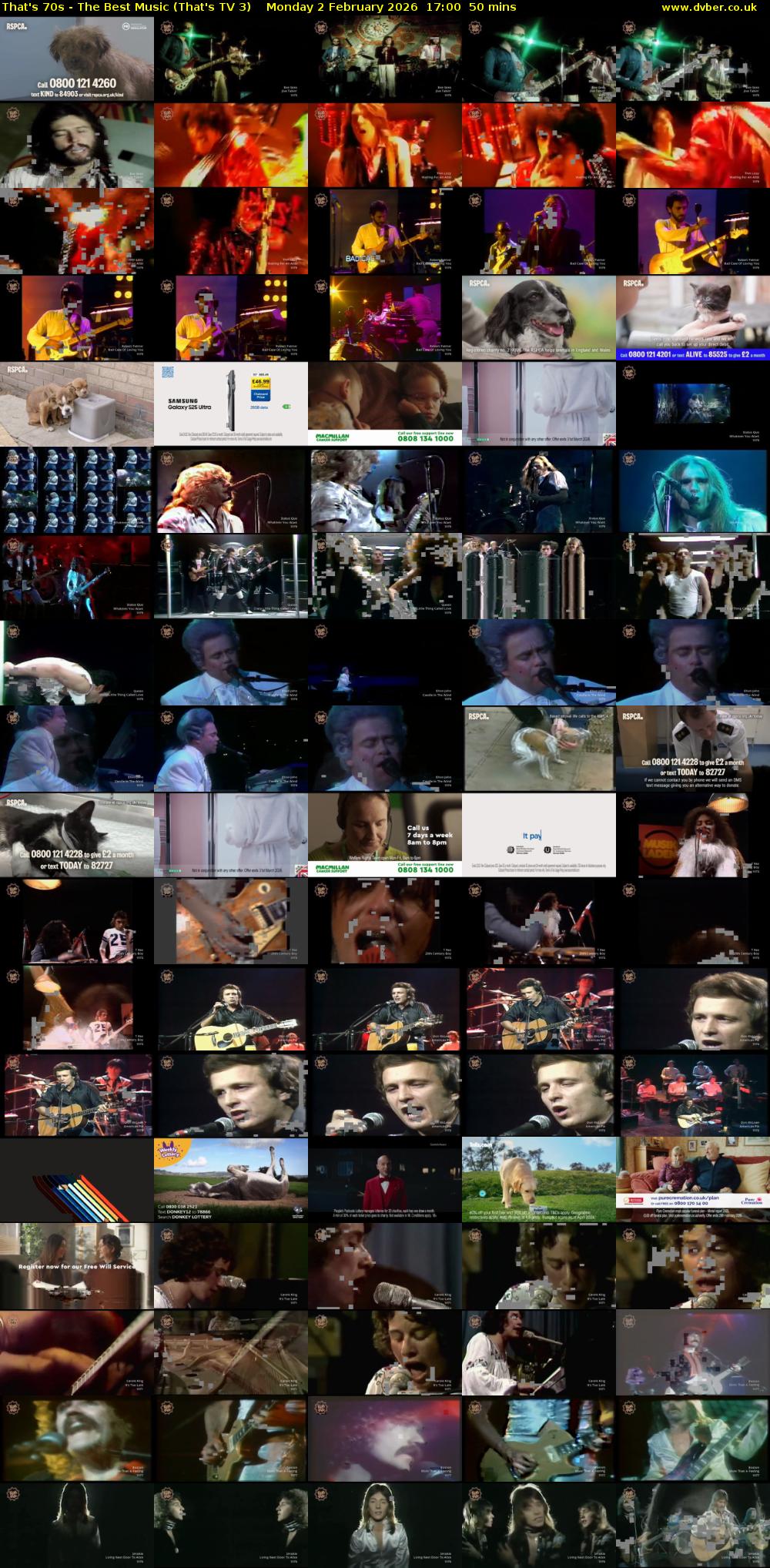 That's 70s - The Best Music (That's TV 3) Monday 2 February 2026 17:00 - 17:50