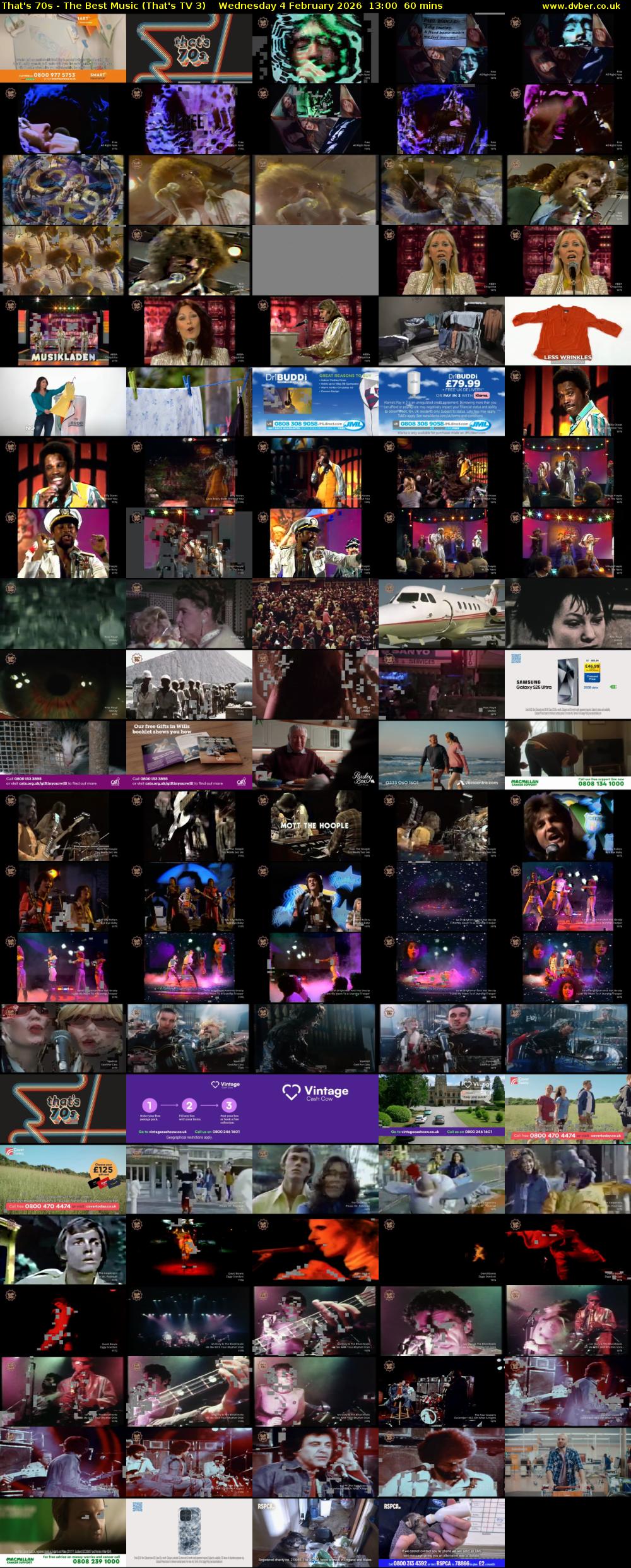 That's 70s - The Best Music (That's TV 3) Wednesday 4 February 2026 13:00 - 14:00