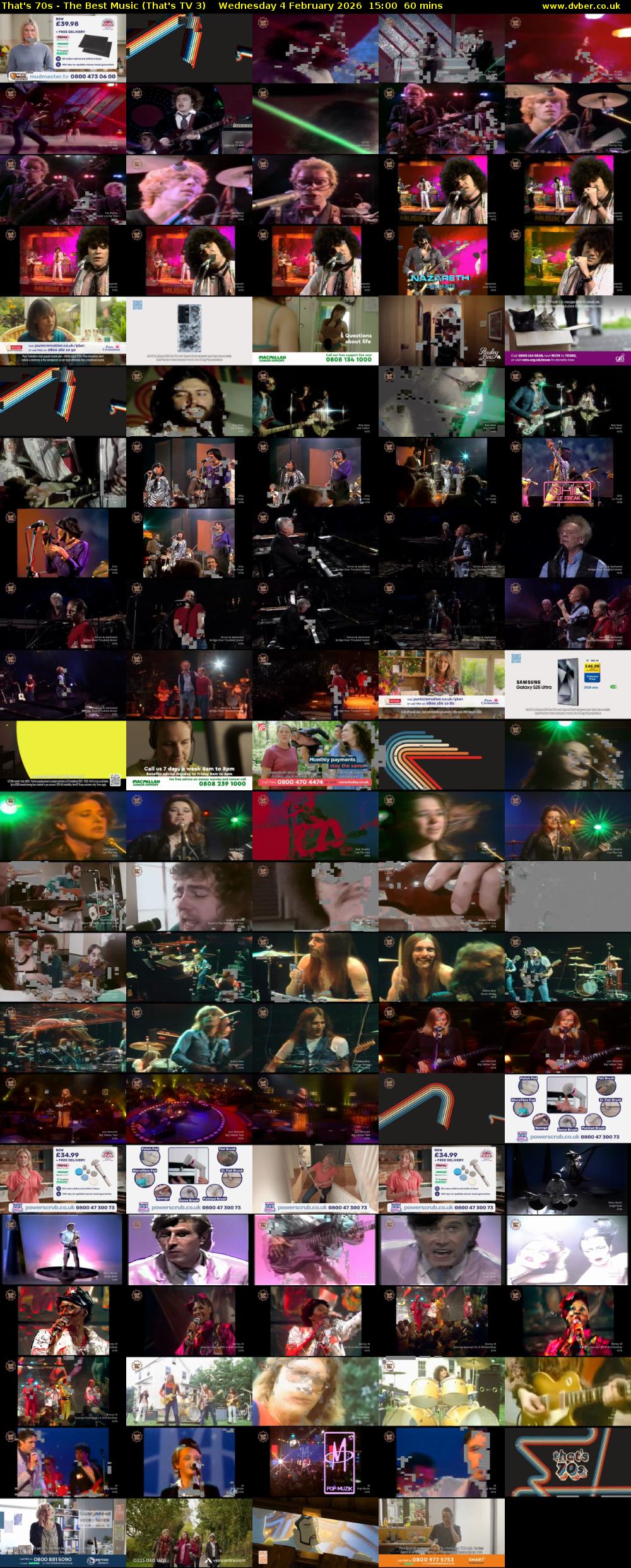 That's 70s - The Best Music (That's TV 3) Wednesday 4 February 2026 15:00 - 16:00