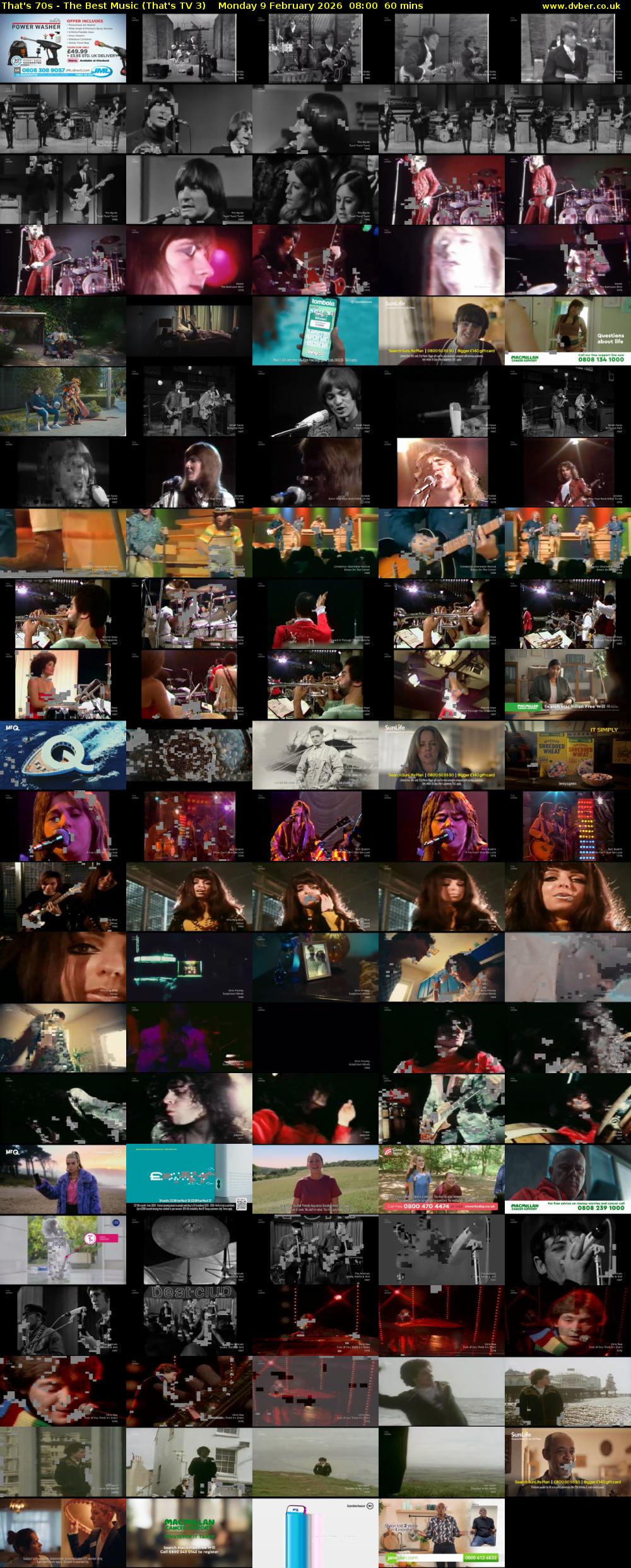 That's 70s - The Best Music (That's TV 3) Monday 9 February 2026 08:00 - 09:00