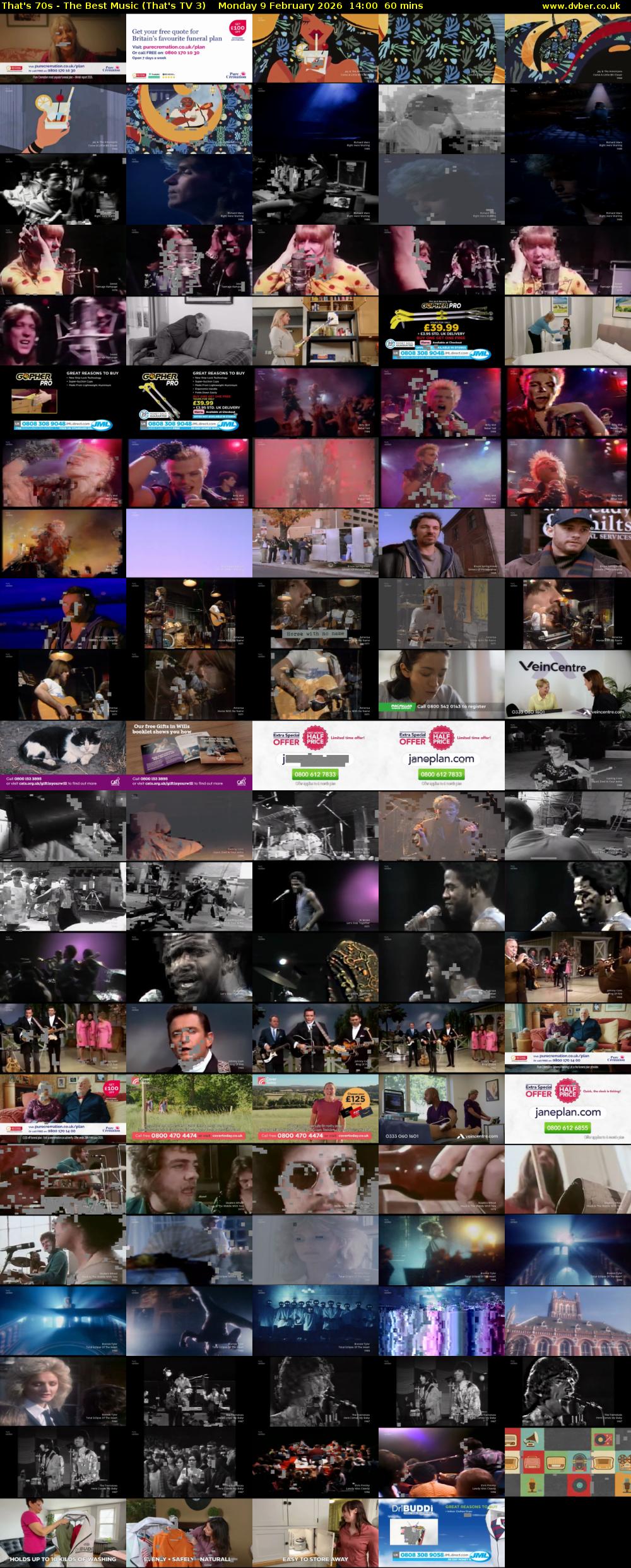 That's 70s - The Best Music (That's TV 3) Monday 9 February 2026 14:00 - 15:00