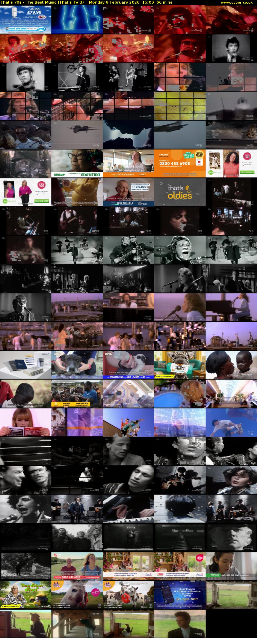 That's 70s - The Best Music (That's TV 3) Monday 9 February 2026 15:00 - 16:00