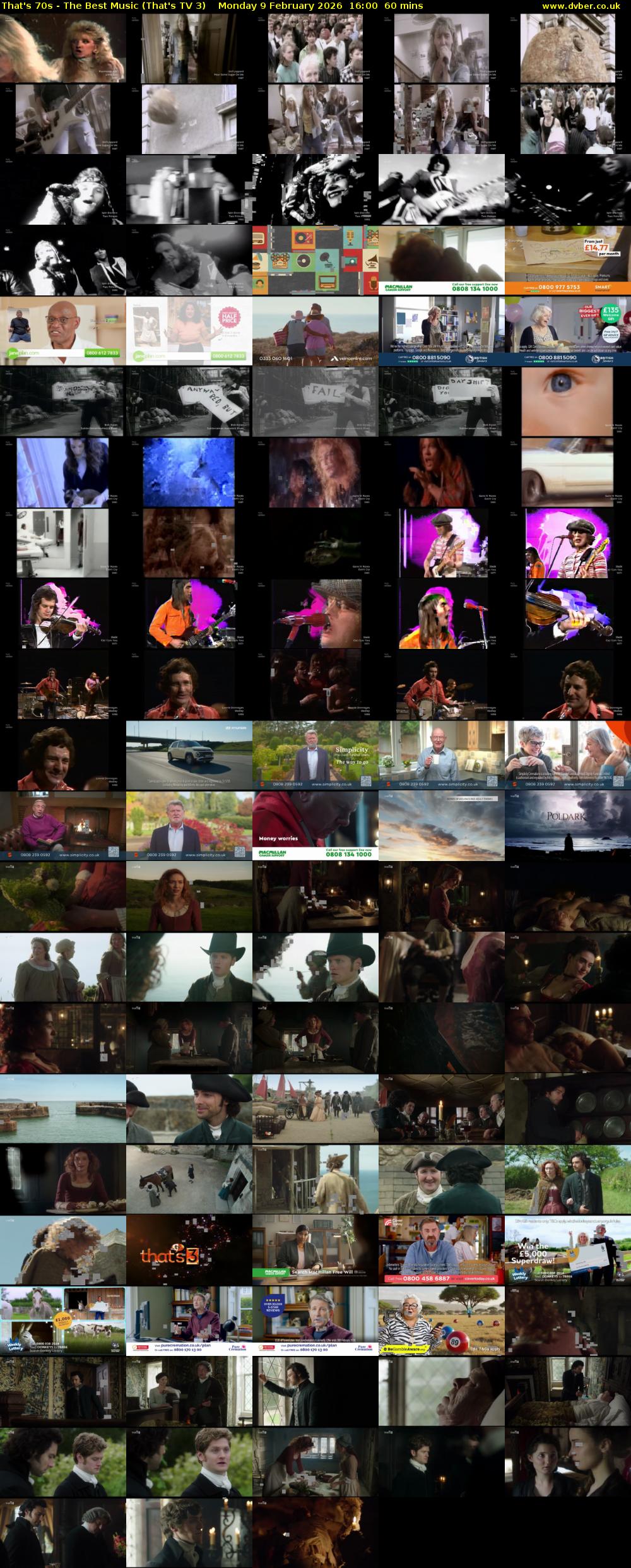 That's 70s - The Best Music (That's TV 3) Monday 9 February 2026 16:00 - 17:00