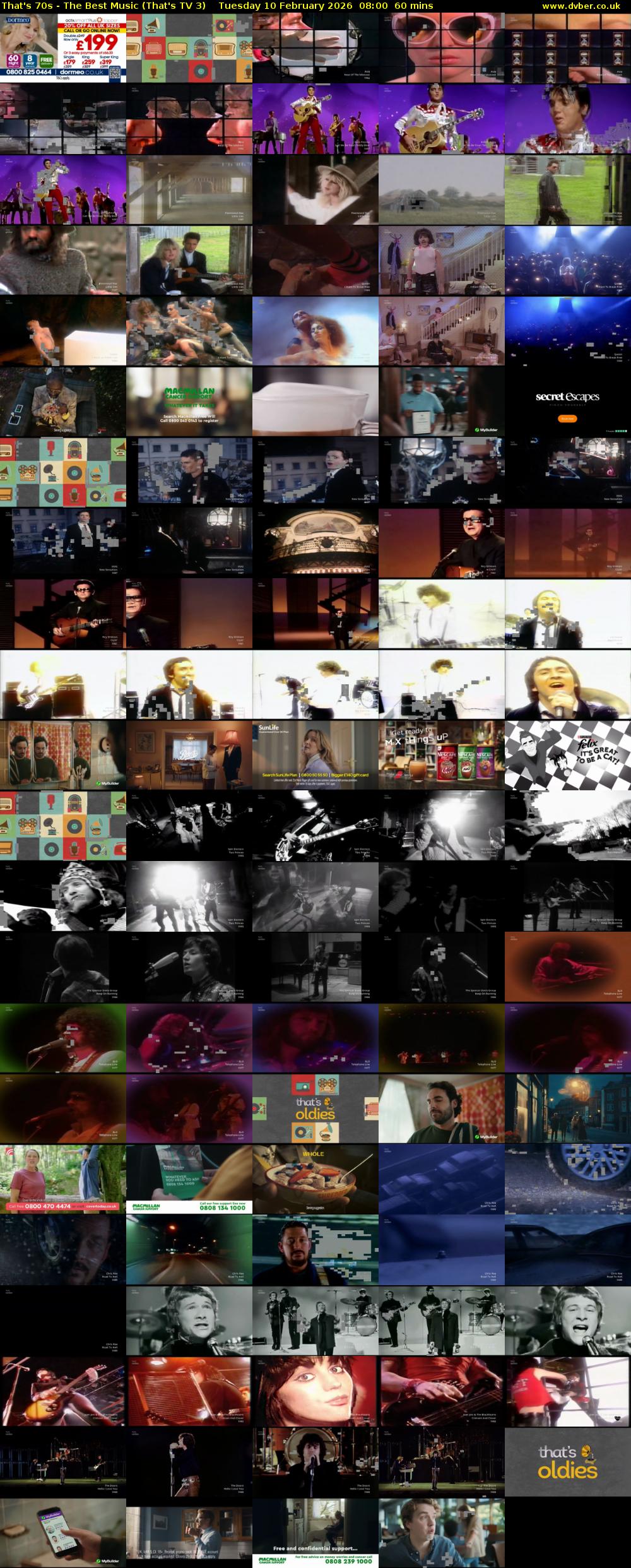 That's 70s - The Best Music (That's TV 3) Tuesday 10 February 2026 08:00 - 09:00