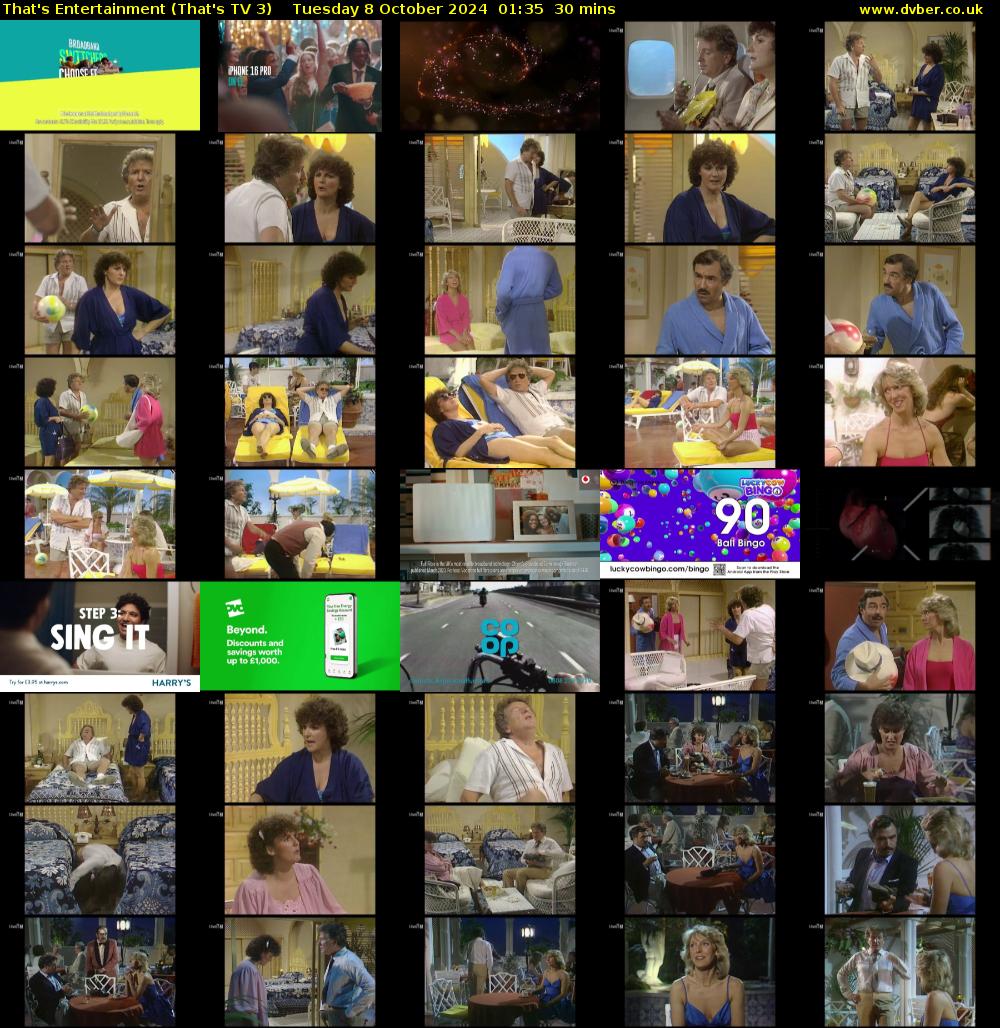 That's Entertainment (That's TV 3) Tuesday 8 October 2024 01:35 - 02:05