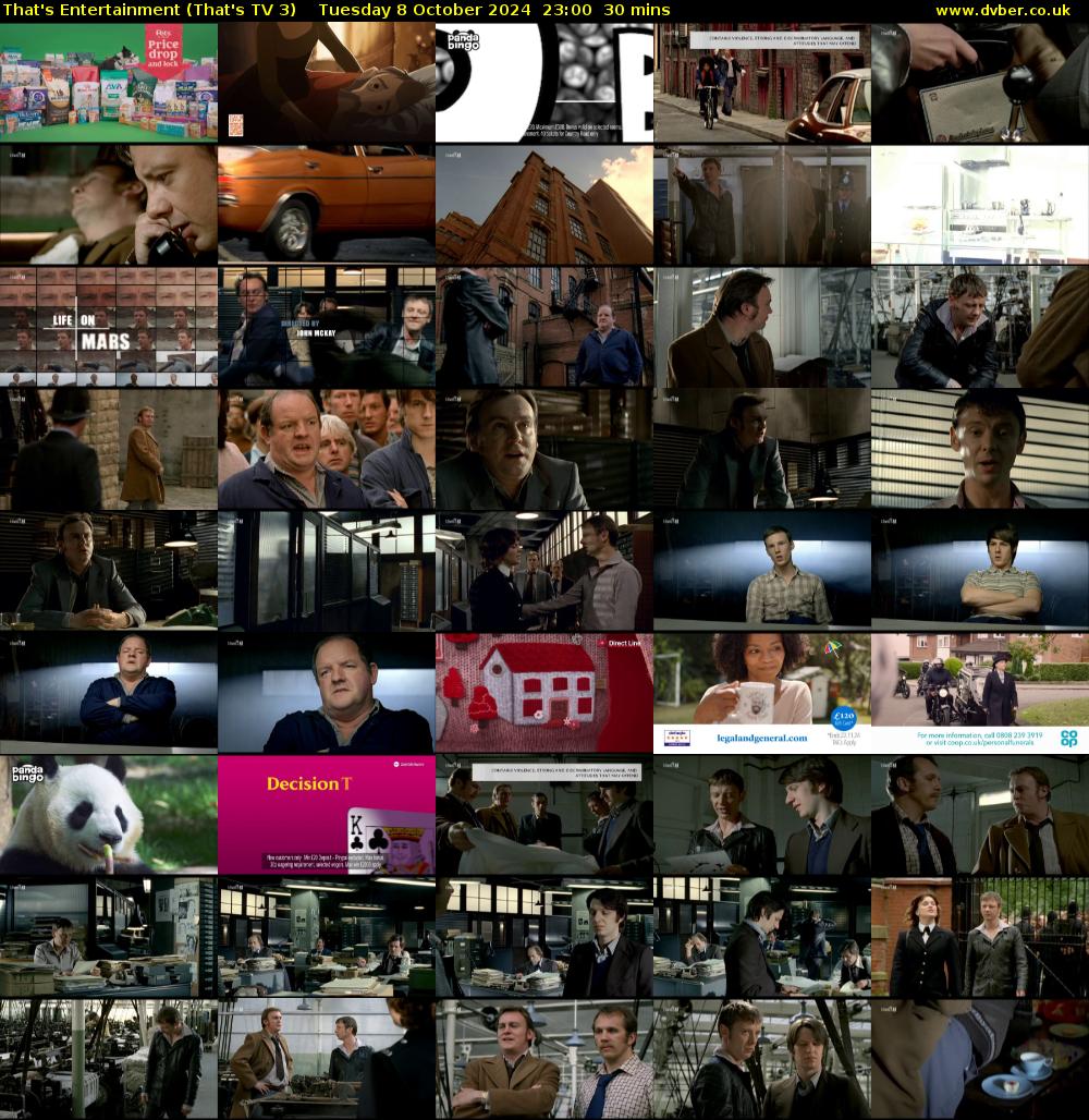That's Entertainment (That's TV 3) Tuesday 8 October 2024 23:00 - 23:30