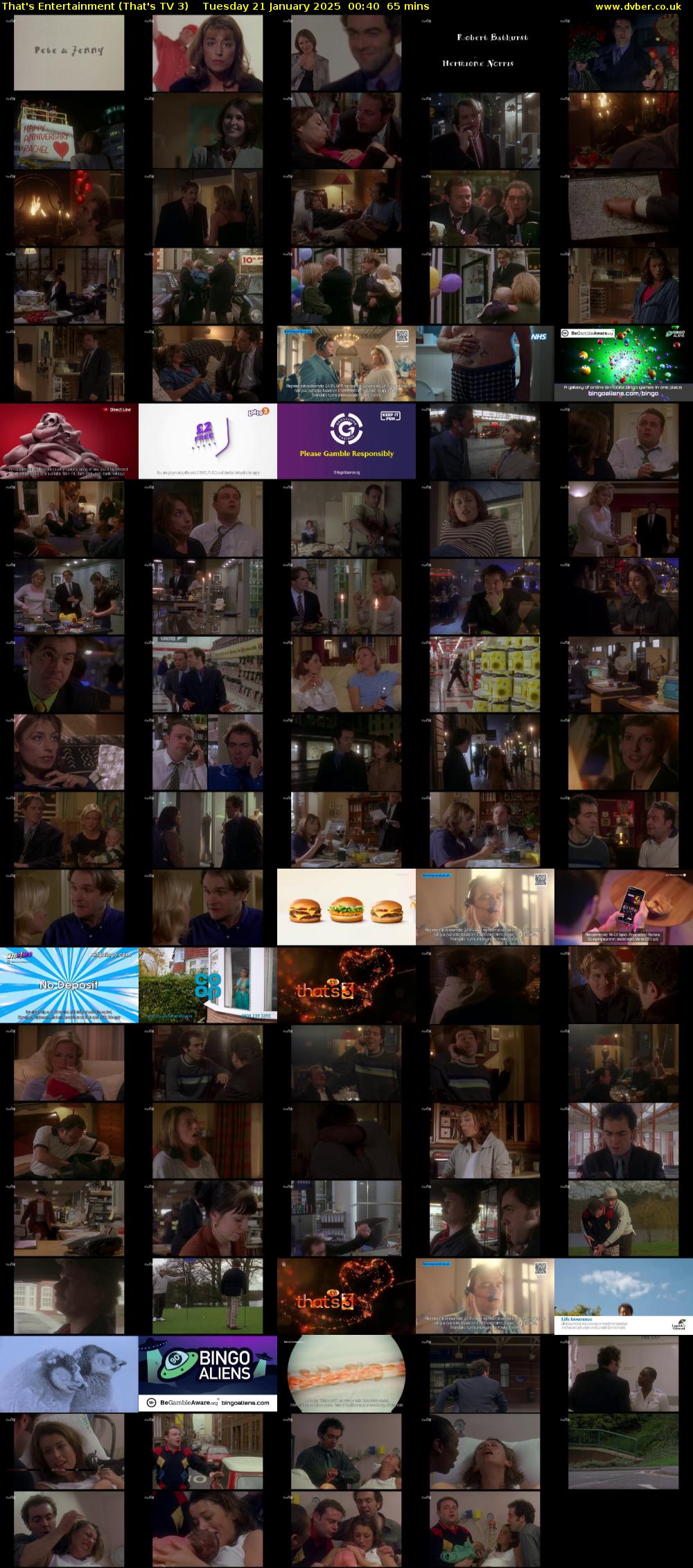 That's Entertainment (That's TV 3) Tuesday 21 January 2025 00:40 - 01:45