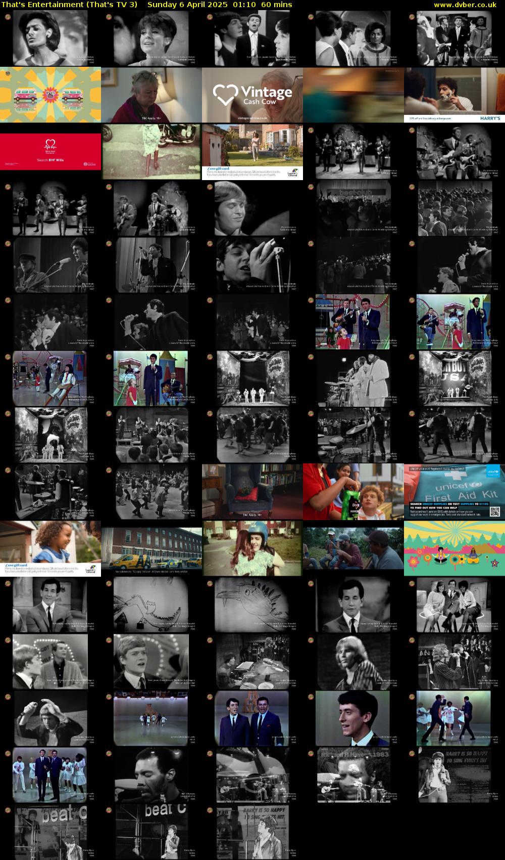 That's Entertainment (That's TV 3) Sunday 6 April 2025 01:10 - 02:10