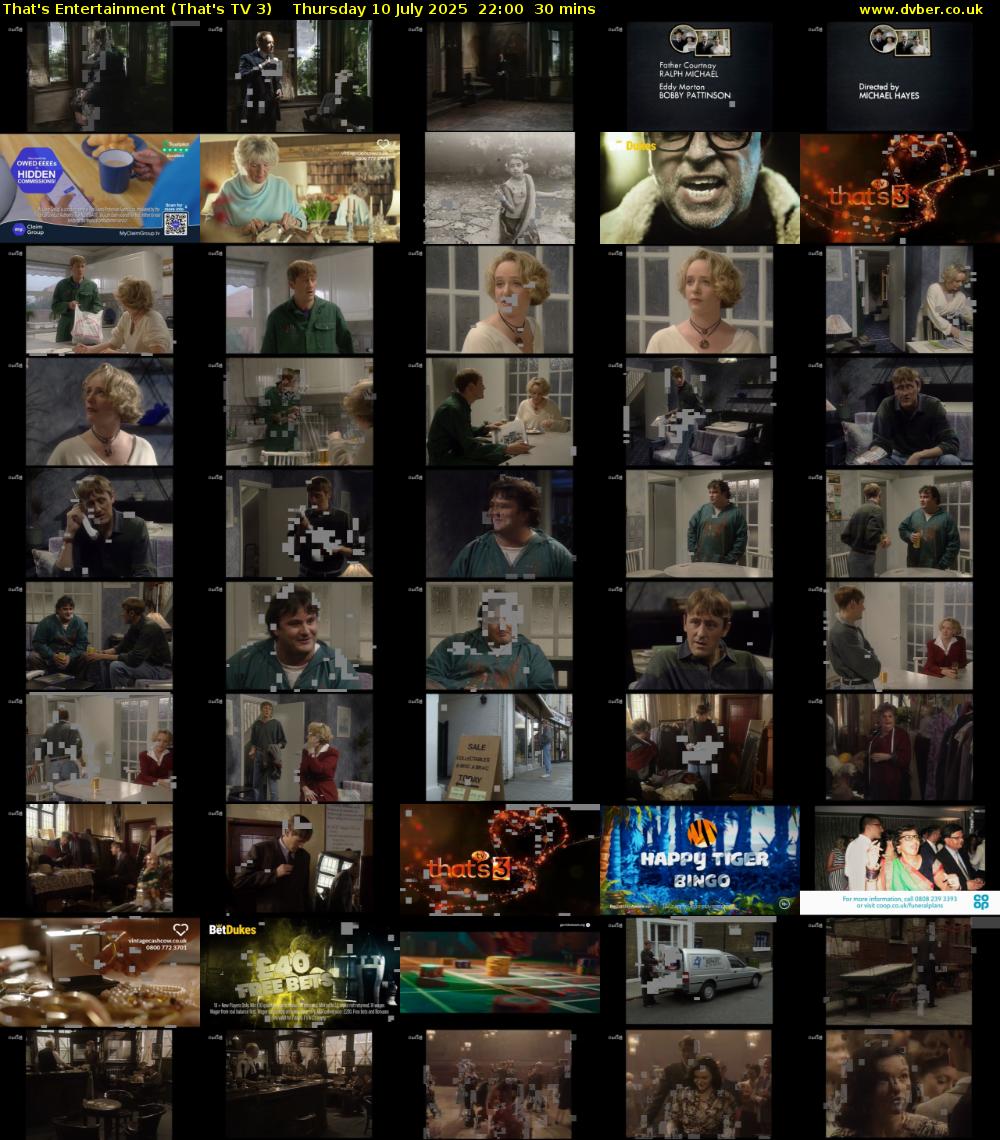 That's Entertainment (That's TV 3) Thursday 10 July 2025 22:00 - 22:30