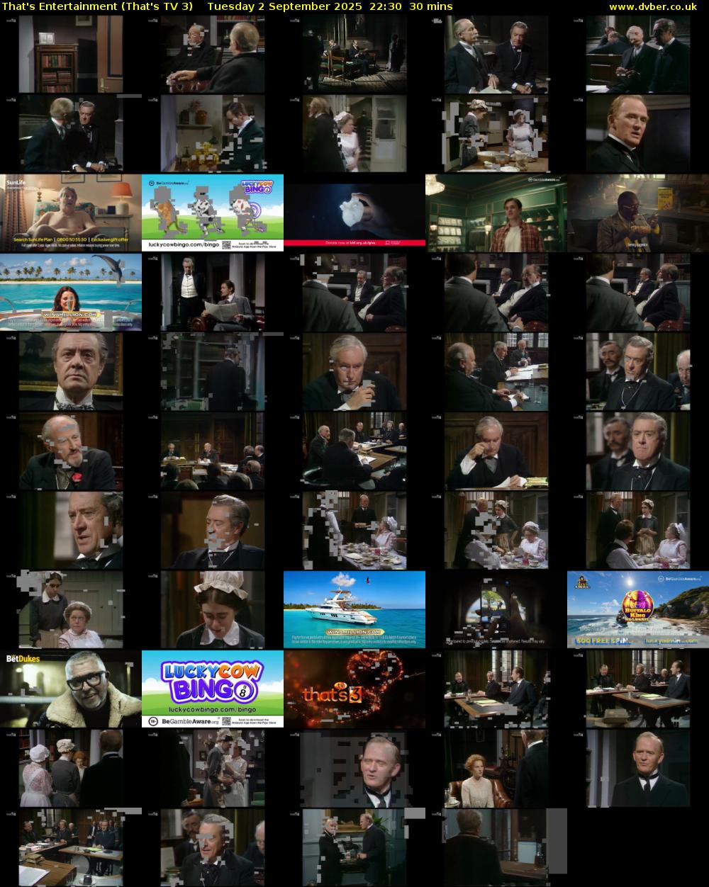 That's Entertainment (That's TV 3) Tuesday 2 September 2025 22:30 - 23:00