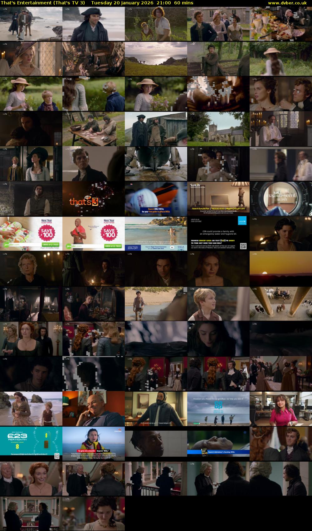 That's Entertainment (That's TV 3) Tuesday 20 January 2026 21:00 - 22:00