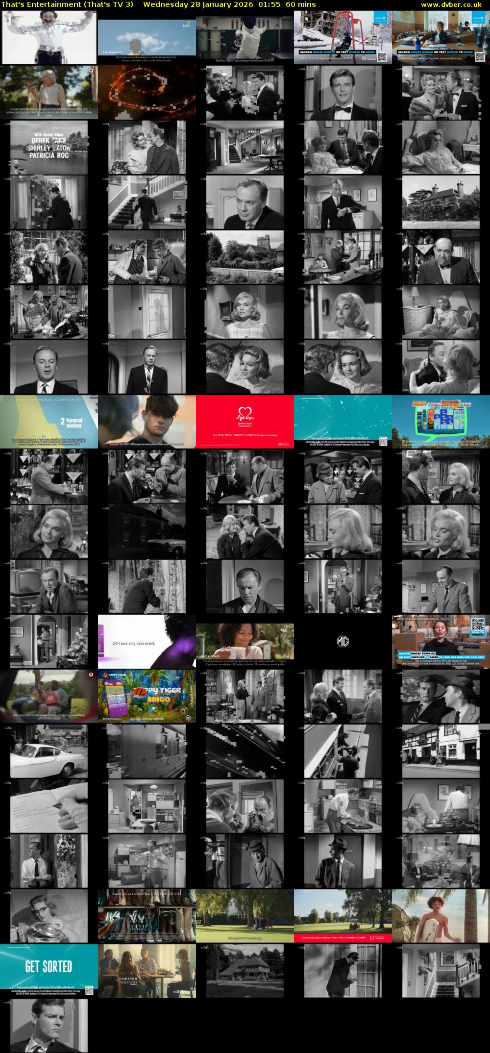 That's Entertainment (That's TV 3) Wednesday 28 January 2026 01:55 - 02:55