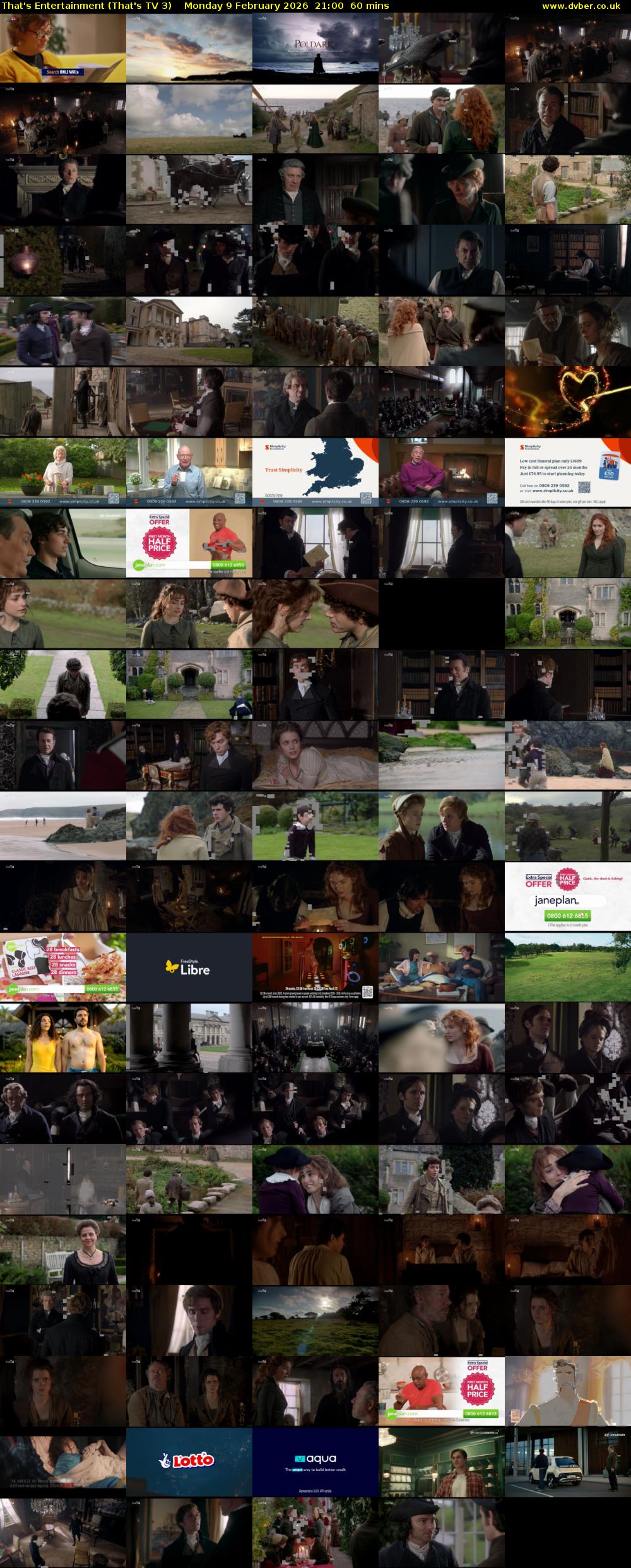 That's Entertainment (That's TV 3) Monday 9 February 2026 21:00 - 22:00