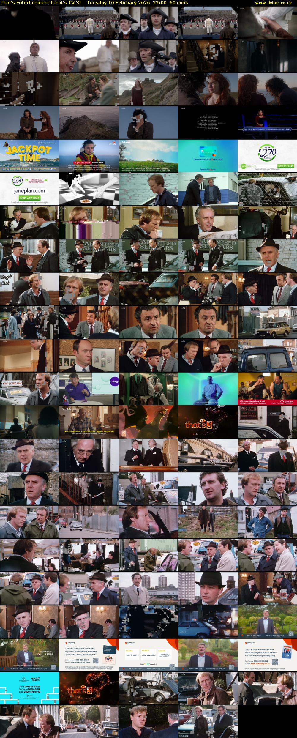 That's Entertainment (That's TV 3) Tuesday 10 February 2026 22:00 - 23:00