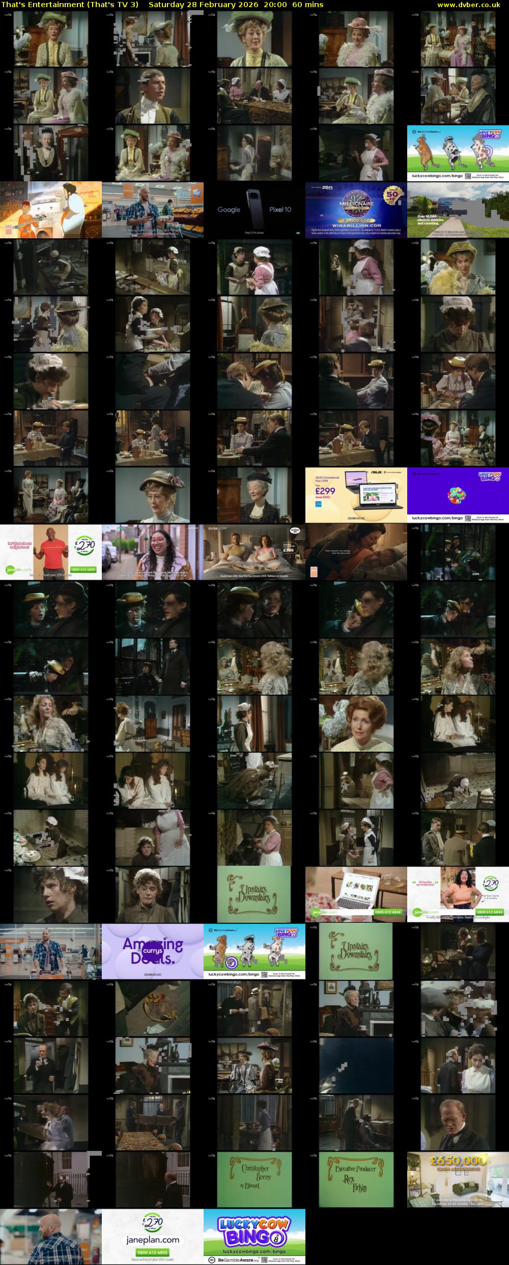 That's Entertainment (That's TV 3) Saturday 28 February 2026 20:00 - 21:00