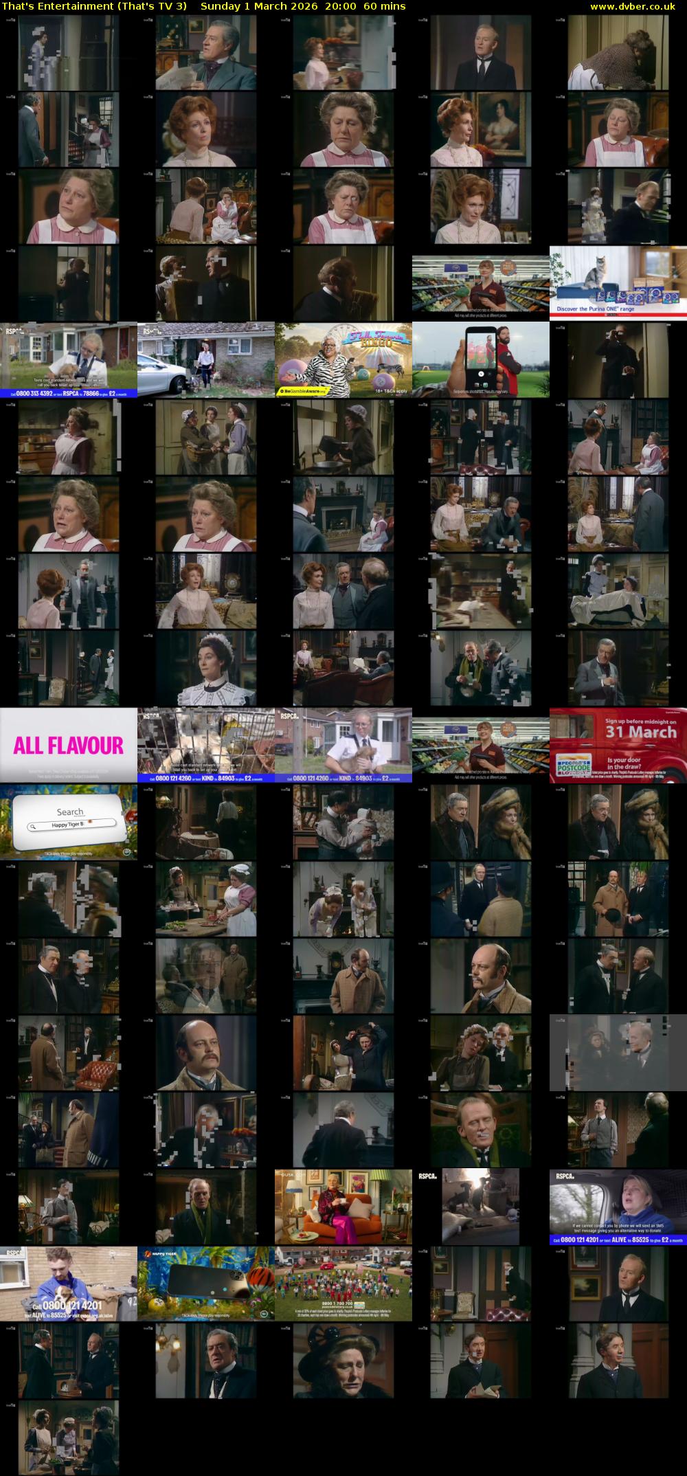 That's Entertainment (That's TV 3) Sunday 1 March 2026 20:00 - 21:00