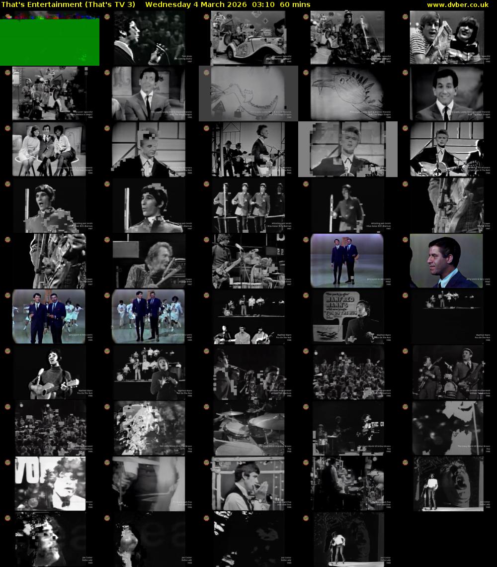 That's Entertainment (That's TV 3) Wednesday 4 March 2026 03:10 - 04:10