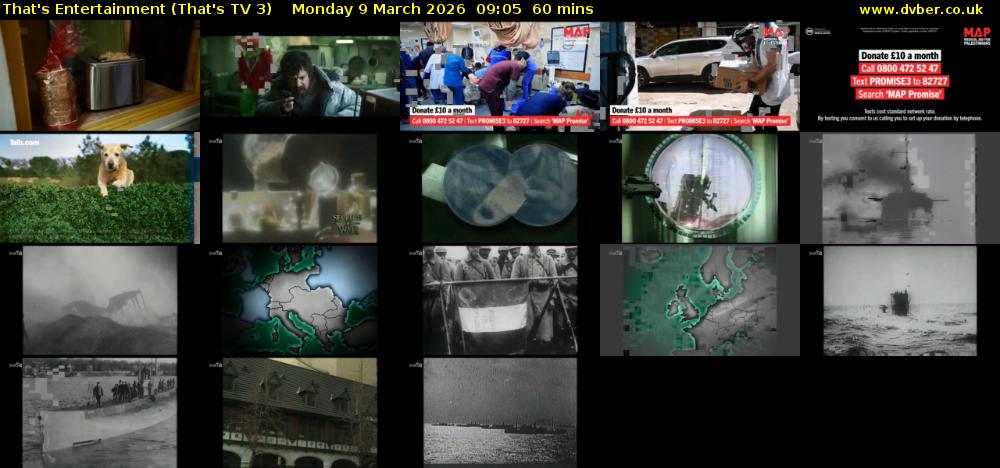 That's Entertainment (That's TV 3) Monday 9 March 2026 09:05 - 10:05