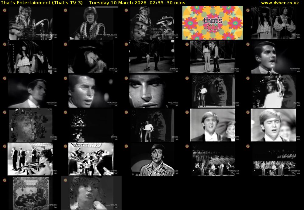 That's Entertainment (That's TV 3) Tuesday 10 March 2026 02:35 - 03:05