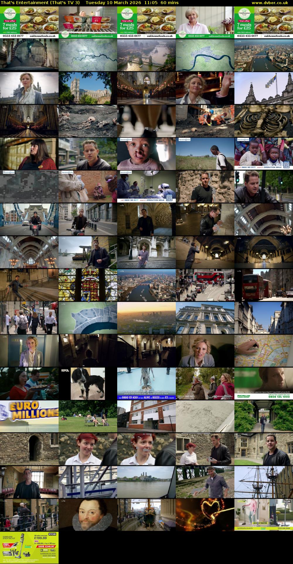 That's Entertainment (That's TV 3) Tuesday 10 March 2026 11:05 - 12:05