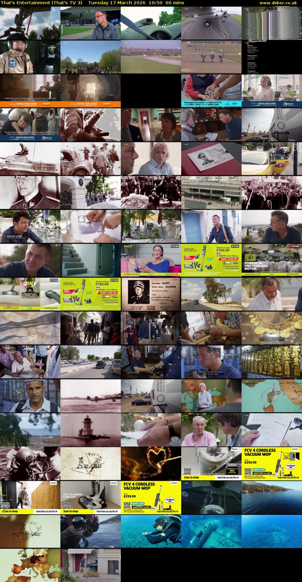 That's Entertainment (That's TV 3) Tuesday 17 March 2026 10:50 - 11:50