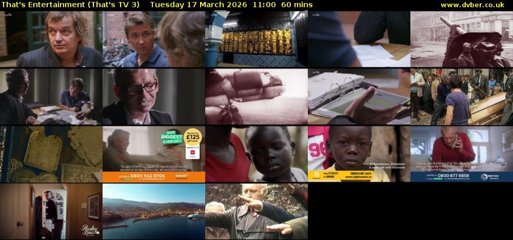 That's Entertainment (That's TV 3) Tuesday 17 March 2026 11:00 - 12:00