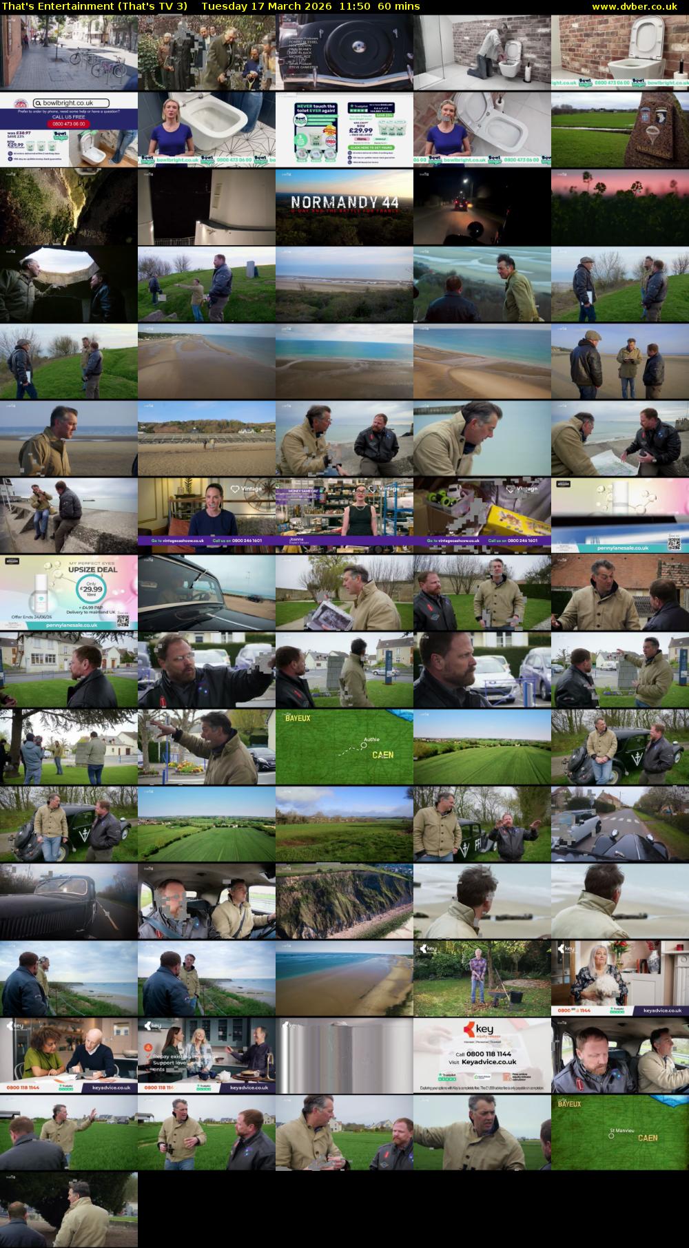 That's Entertainment (That's TV 3) Tuesday 17 March 2026 11:50 - 12:50