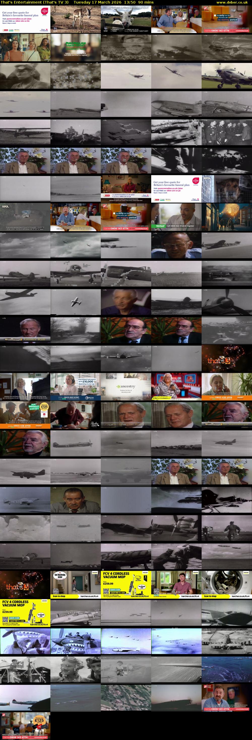 That's Entertainment (That's TV 3) Tuesday 17 March 2026 13:50 - 15:20