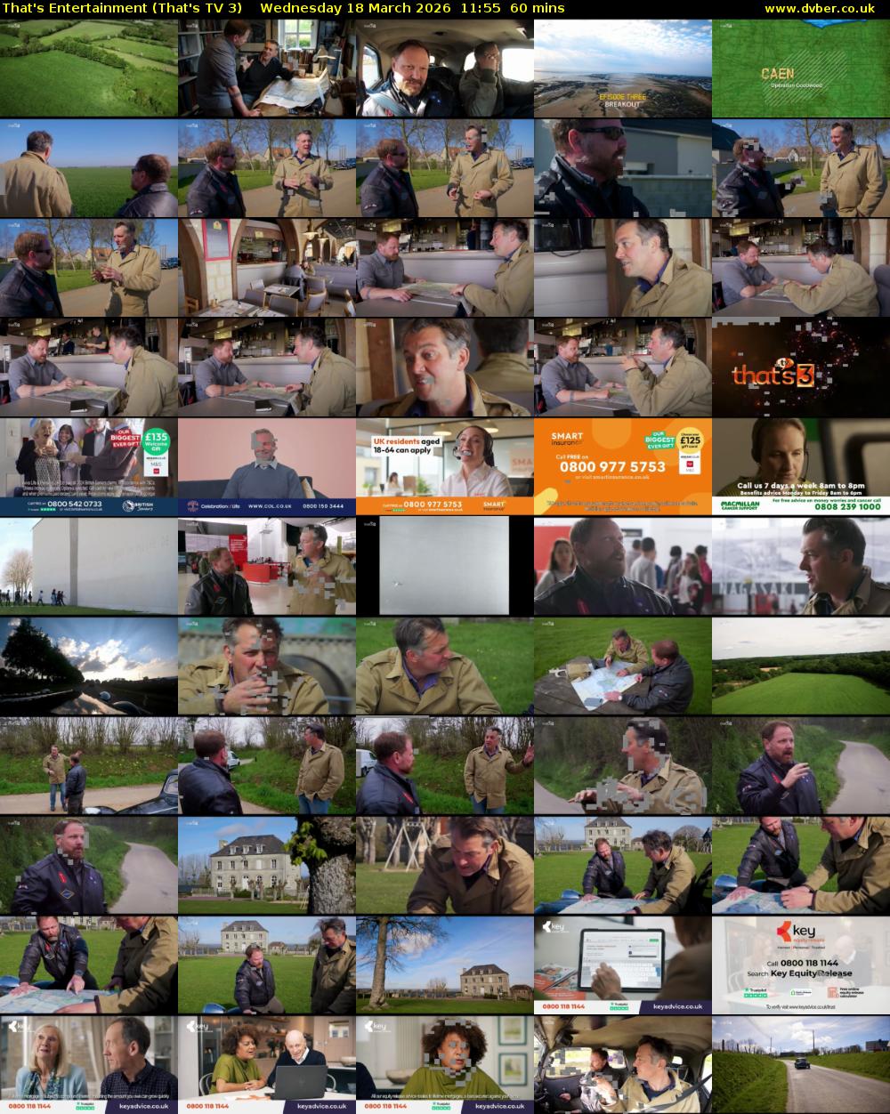 That's Entertainment (That's TV 3) Wednesday 18 March 2026 11:55 - 12:55