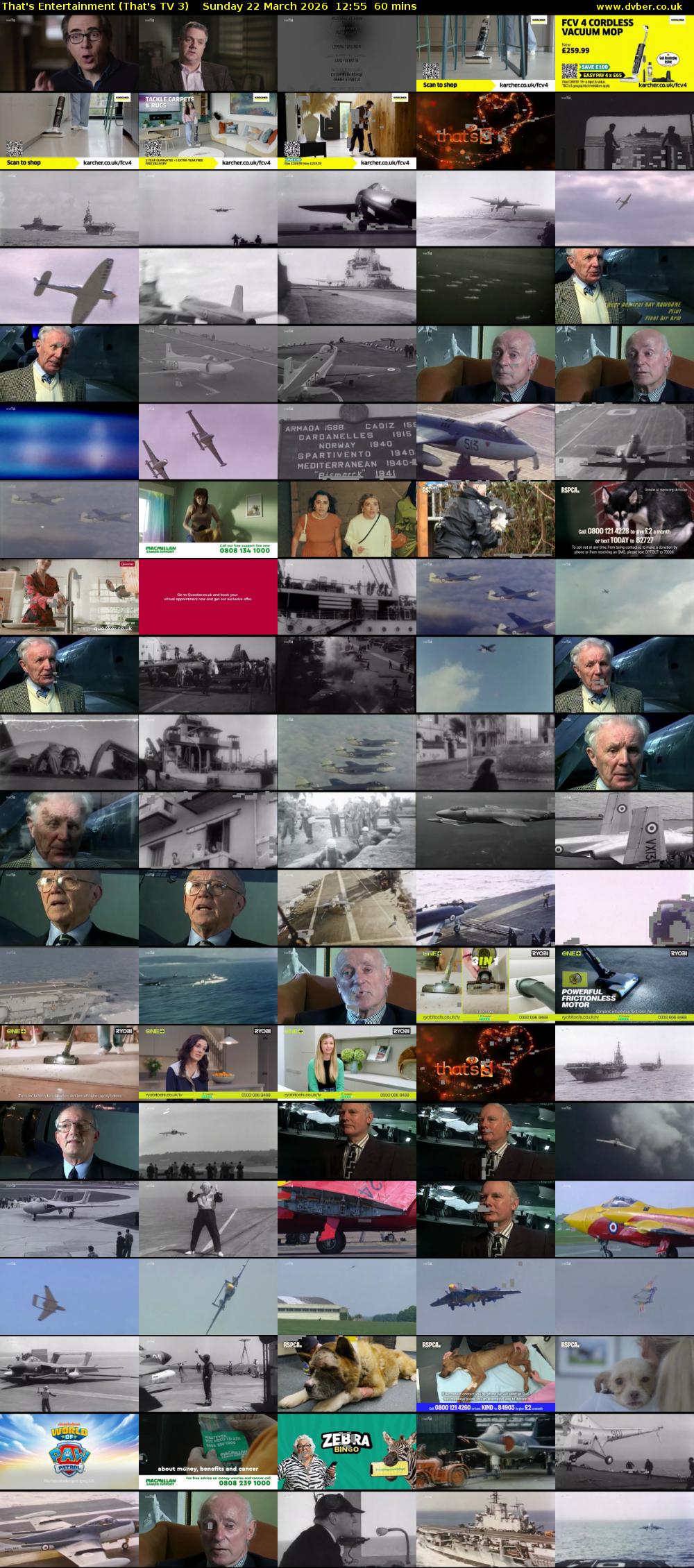 That's Entertainment (That's TV 3) Sunday 22 March 2026 12:55 - 13:55