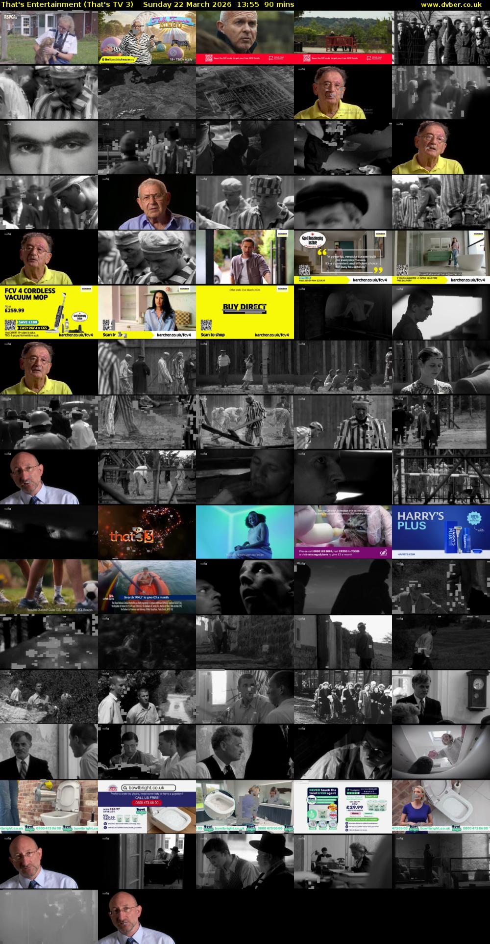 That's Entertainment (That's TV 3) Sunday 22 March 2026 13:55 - 15:25