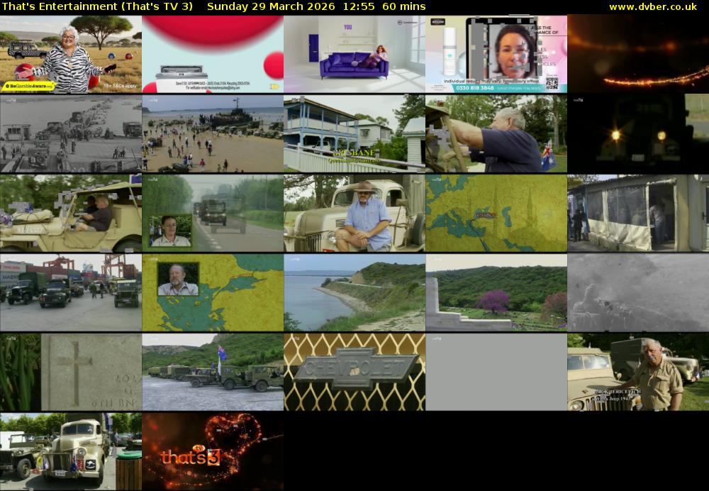 That's Entertainment (That's TV 3) Sunday 29 March 2026 12:55 - 13:55