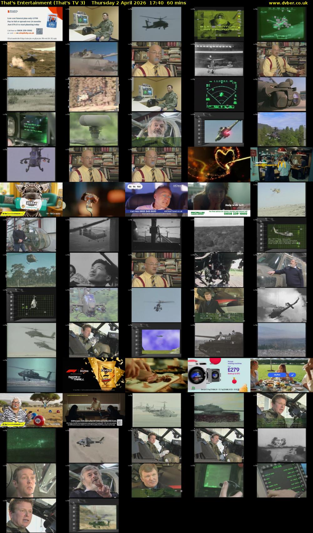 That's Entertainment (That's TV 3) Thursday 2 April 2026 17:40 - 18:40