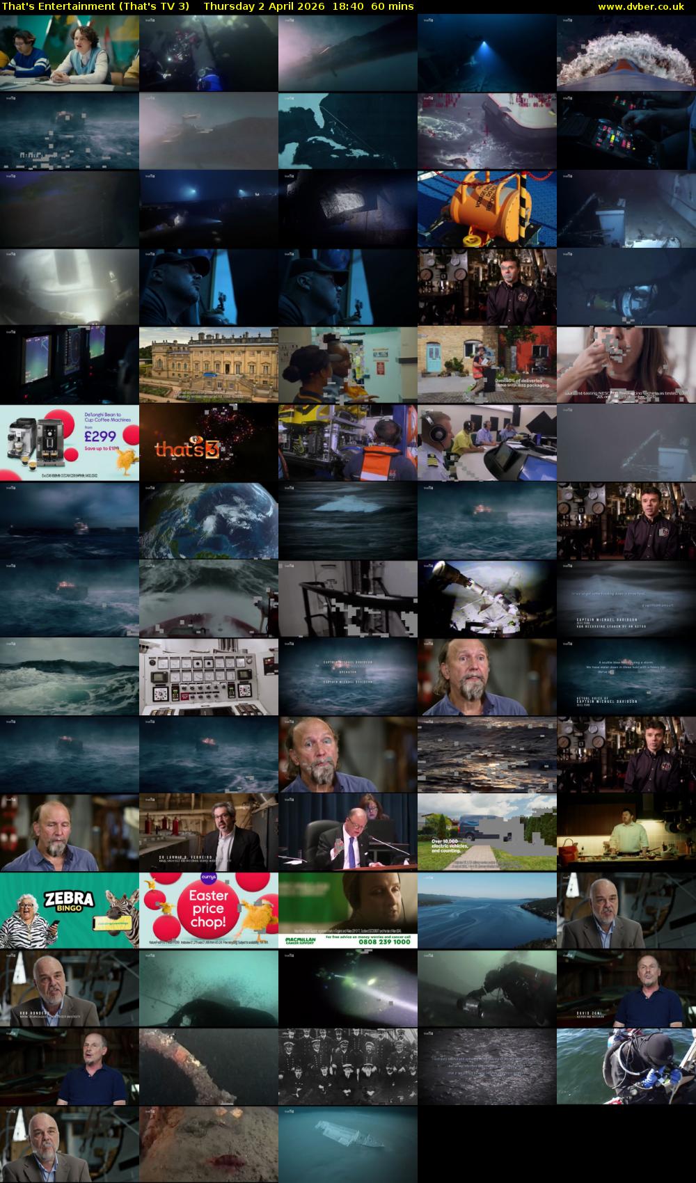That's Entertainment (That's TV 3) Thursday 2 April 2026 18:40 - 19:40