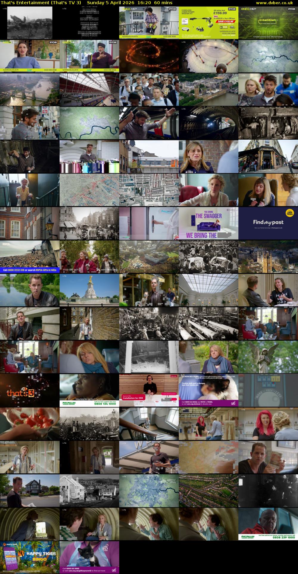 That's Entertainment (That's TV 3) Sunday 5 April 2026 16:20 - 17:20