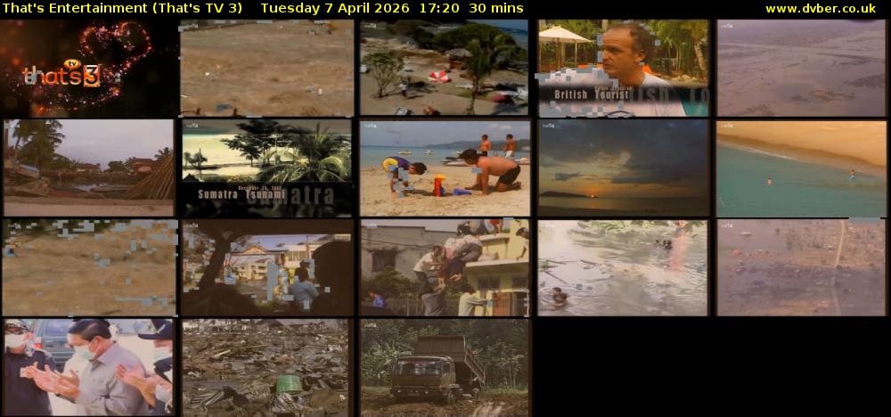 That's Entertainment (That's TV 3) Tuesday 7 April 2026 17:20 - 17:50