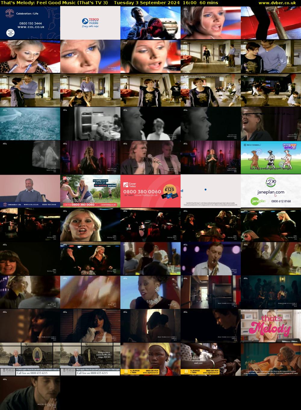 That's Melody: Feel Good Music (That's TV 3) Tuesday 3 September 2024 16:00 - 17:00