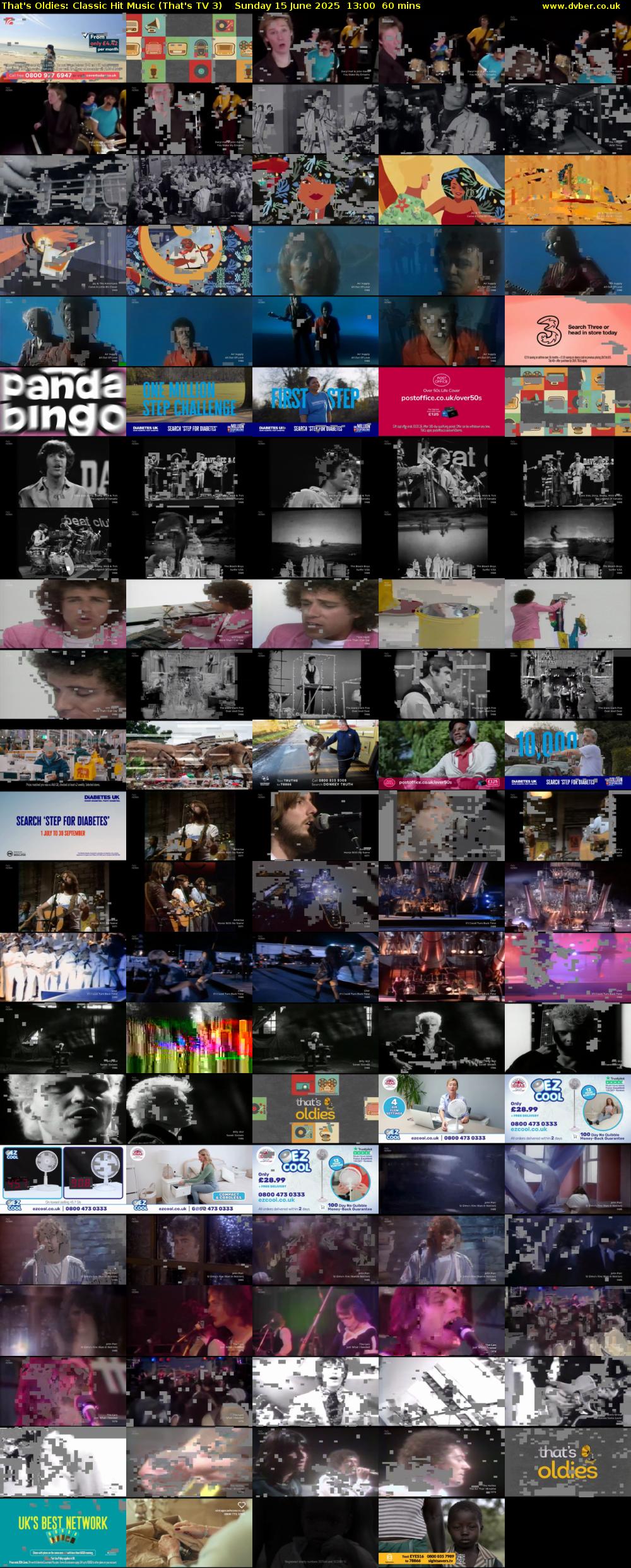 That's Oldies: Classic Hit Music (That's TV 3) Sunday 15 June 2025 13:00 - 14:00