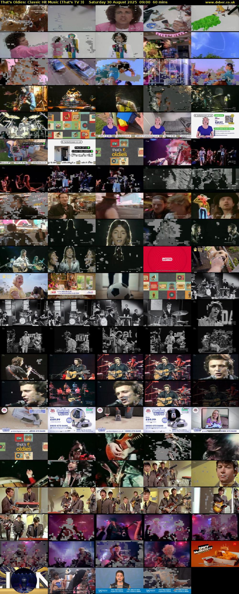 That's Oldies: Classic Hit Music (That's TV 3) Saturday 30 August 2025 09:00 - 10:00