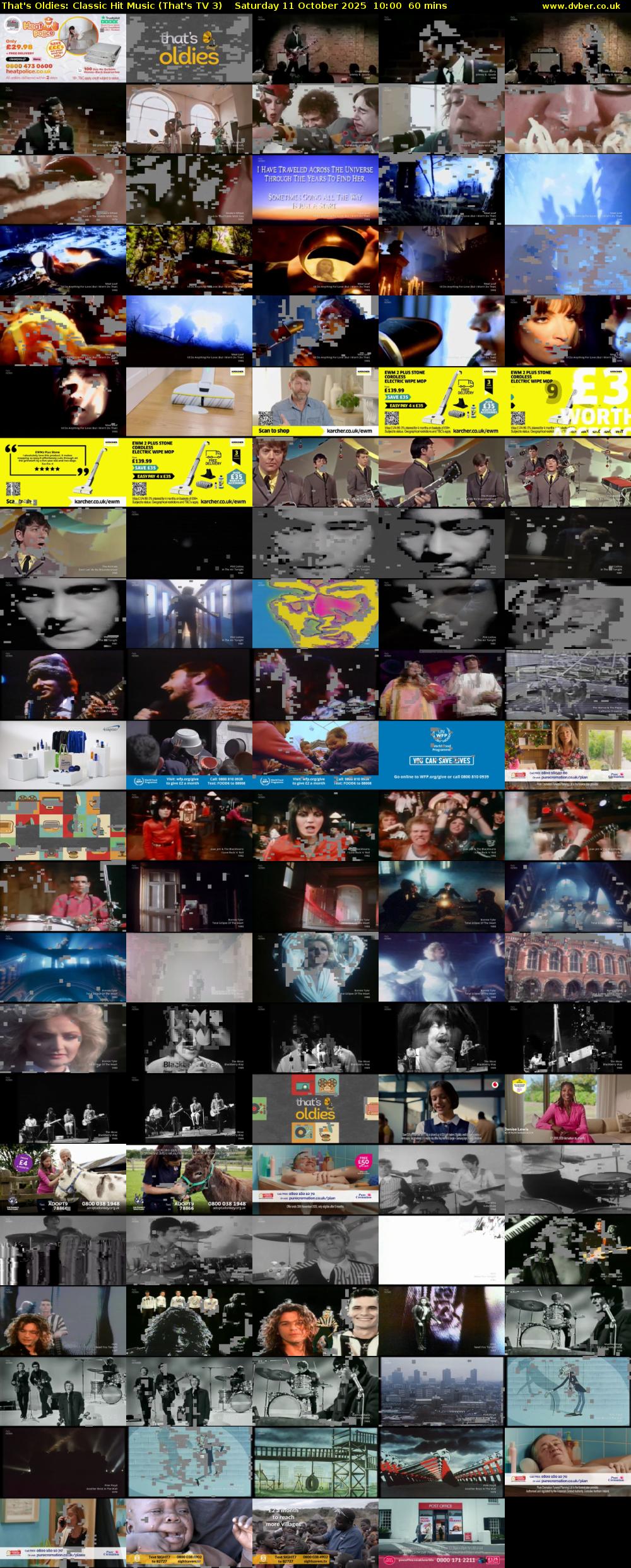 That's Oldies: Classic Hit Music (That's TV 3) Saturday 11 October 2025 10:00 - 11:00