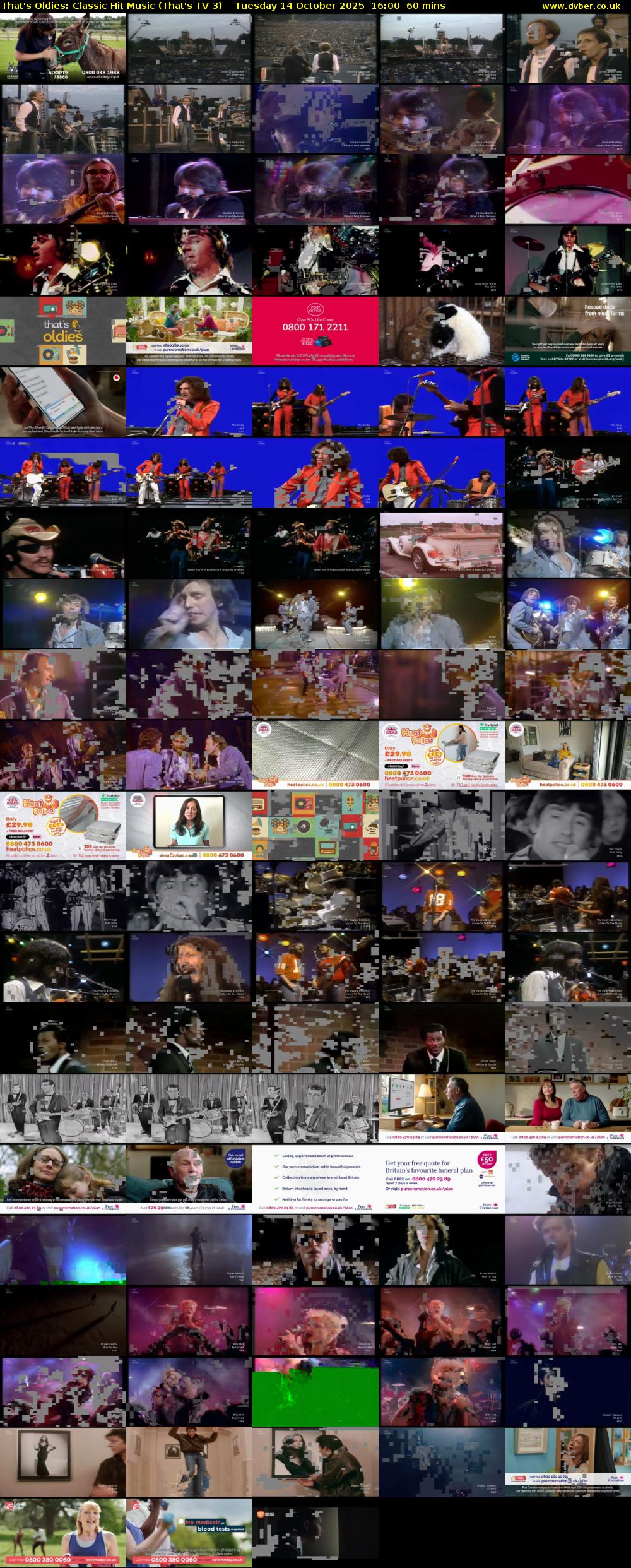 That's Oldies: Classic Hit Music (That's TV 3) Tuesday 14 October 2025 16:00 - 17:00