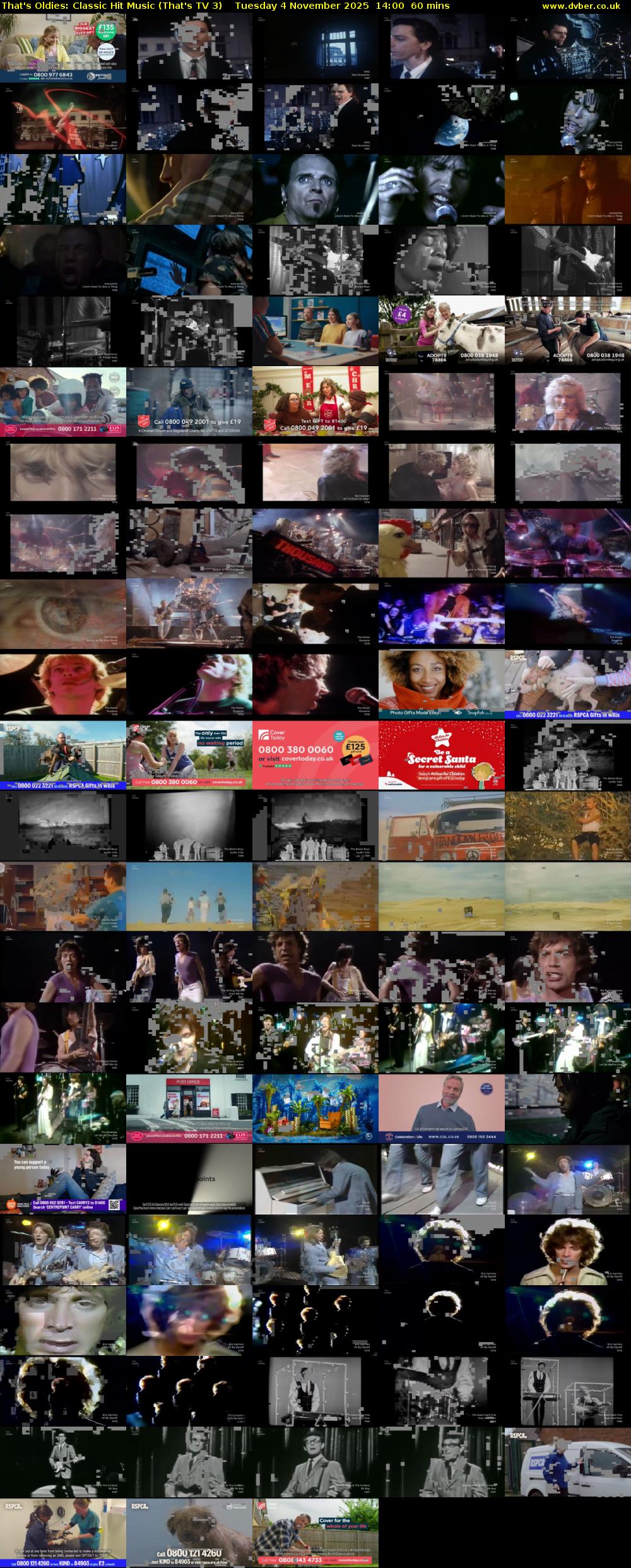 That's Oldies: Classic Hit Music (That's TV 3) Tuesday 4 November 2025 14:00 - 15:00