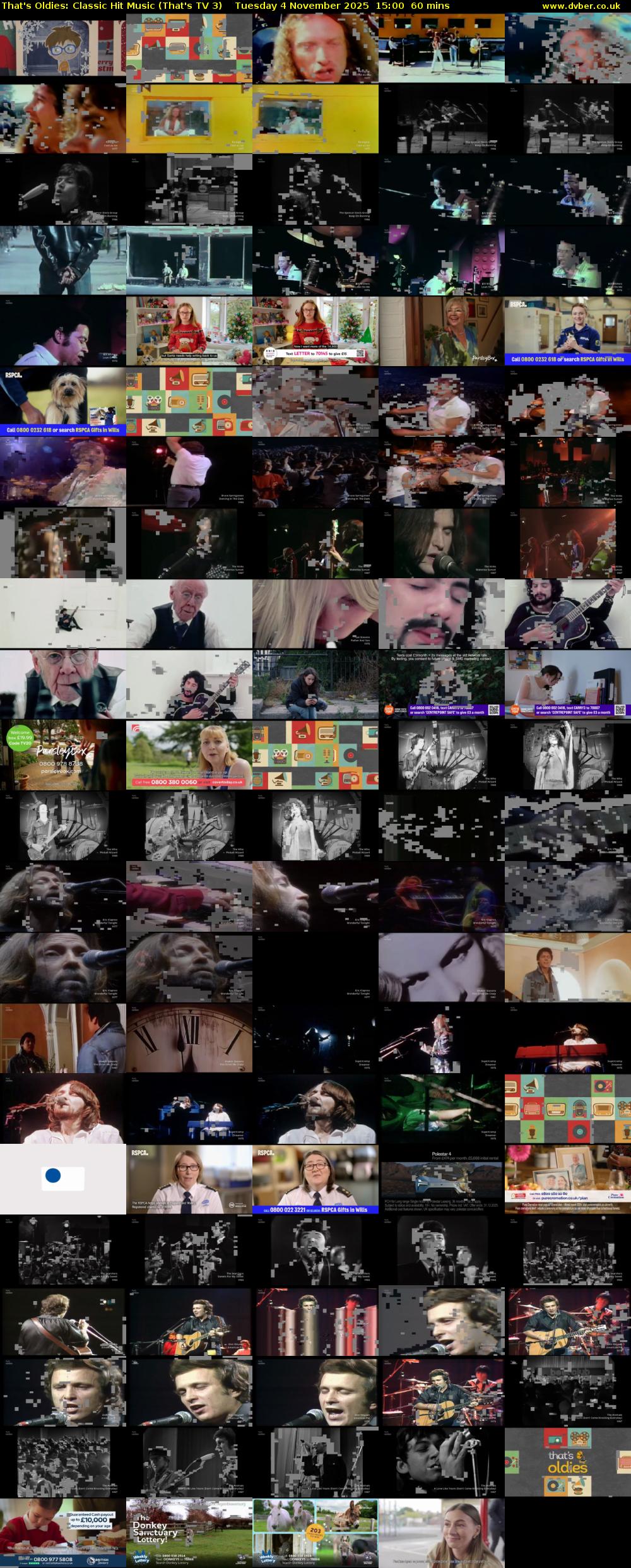 That's Oldies: Classic Hit Music (That's TV 3) Tuesday 4 November 2025 15:00 - 16:00