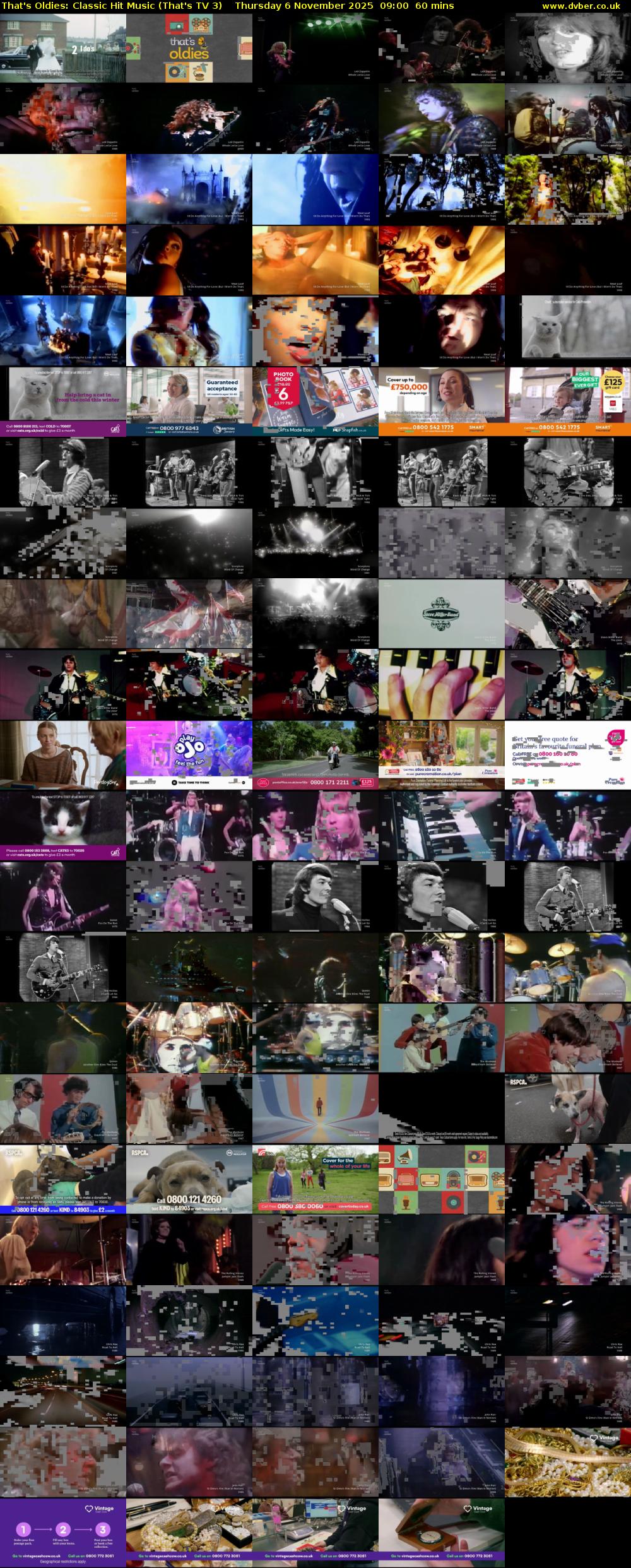 That's Oldies: Classic Hit Music (That's TV 3) Thursday 6 November 2025 09:00 - 10:00