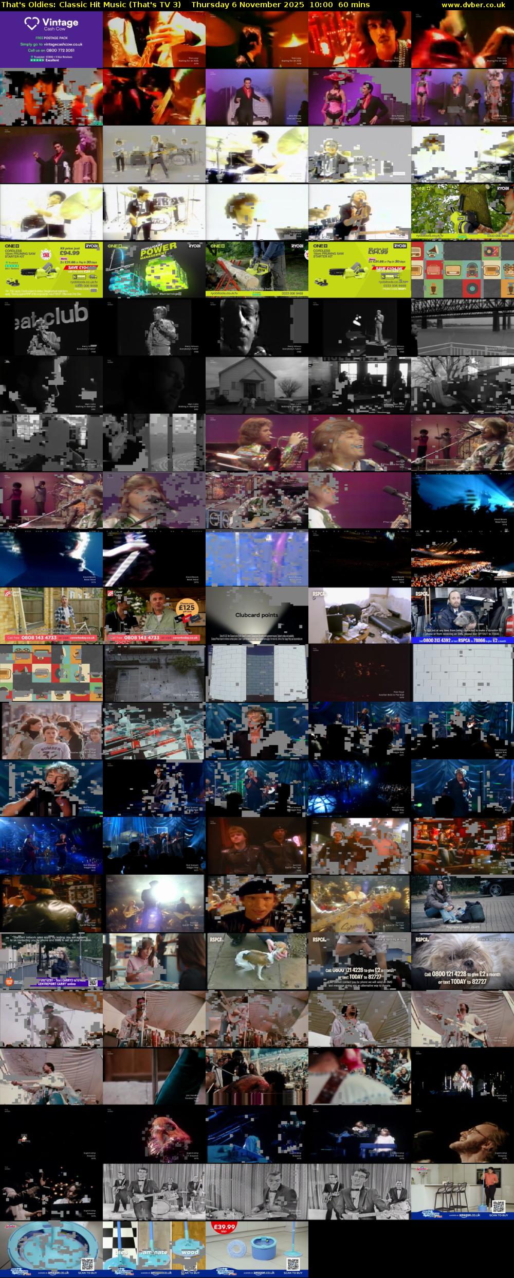 That's Oldies: Classic Hit Music (That's TV 3) Thursday 6 November 2025 10:00 - 11:00