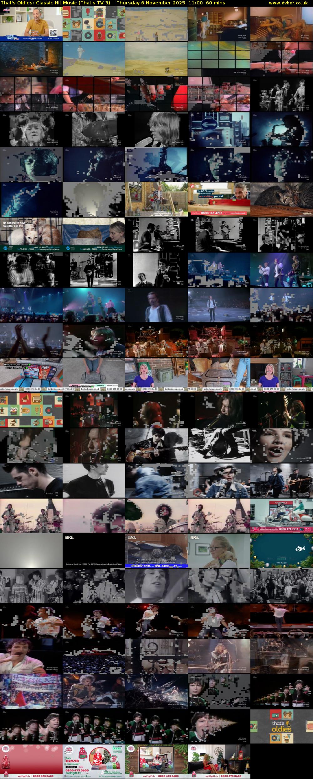 That's Oldies: Classic Hit Music (That's TV 3) Thursday 6 November 2025 11:00 - 12:00