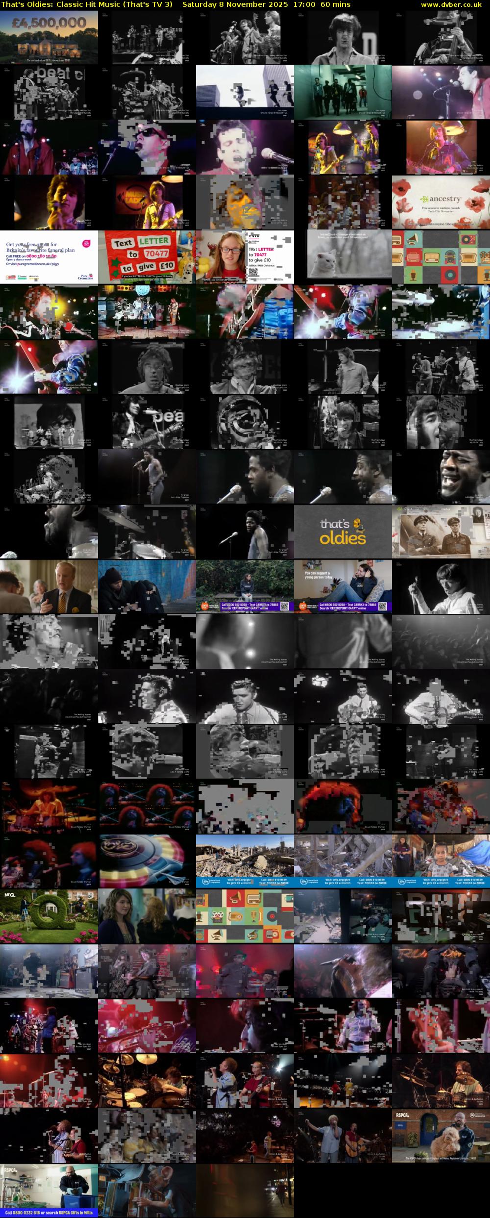 That's Oldies: Classic Hit Music (That's TV 3) Saturday 8 November 2025 17:00 - 18:00